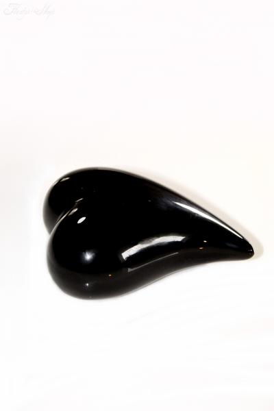 Keramik Herz schwarz